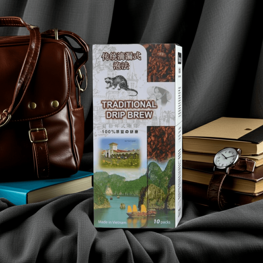 Premium Vietnamese Weasel Coffee Blend 10g x 10 Packs with Filters