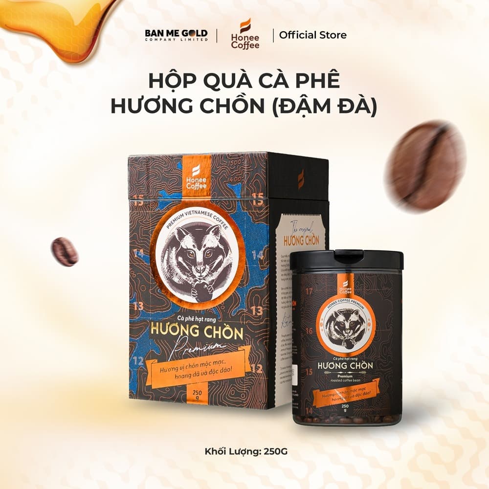 Ban Me Gold Premium Coffee Gift Box 250g Luxury Cat Poop Coffee