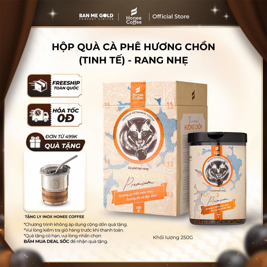 Ban Me Gold Premium Weasel Coffee Gift Set Weasel Flavor 250g