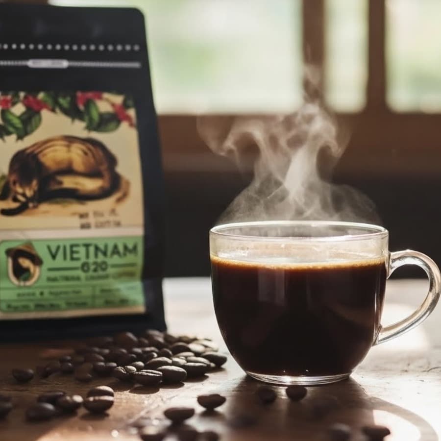 G20 Coffee Weasel Coffee Premium Blend 250g Ground Coffee